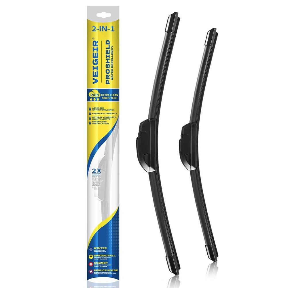VEIGEIR 13"+13" Wiper Blades for Jeep Wrangler 1997-2006 J/U Hook Front 2-Pack